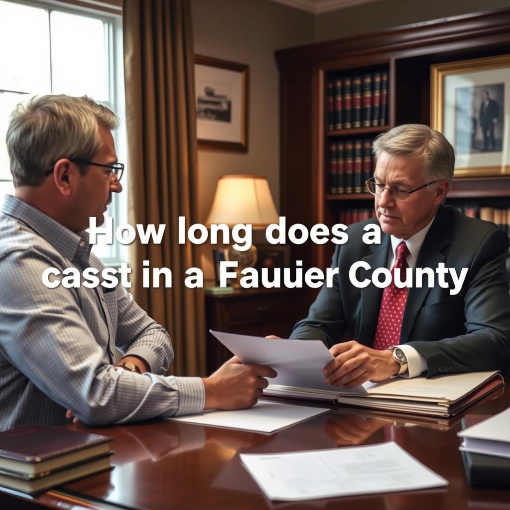 How long does a DUI case take in Fauquier County