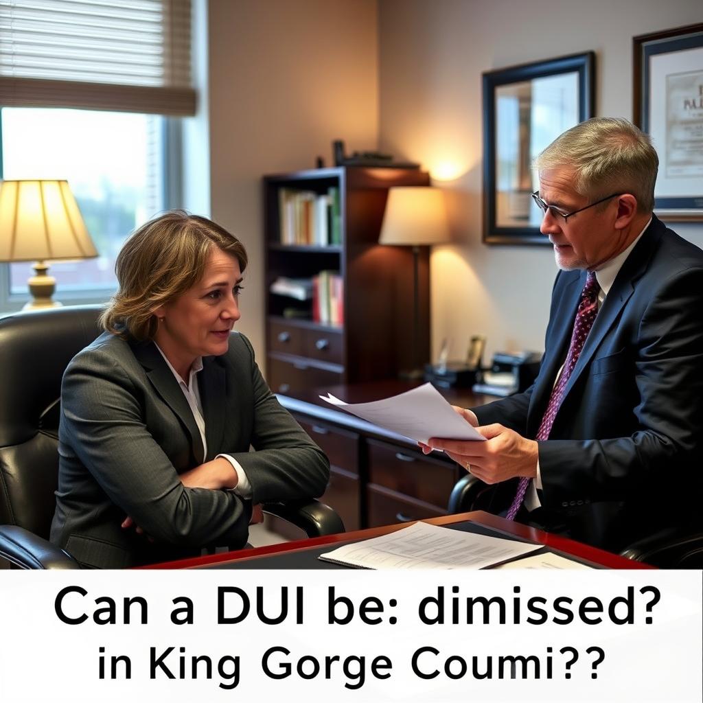 Can a DUI be dismissed in King George County