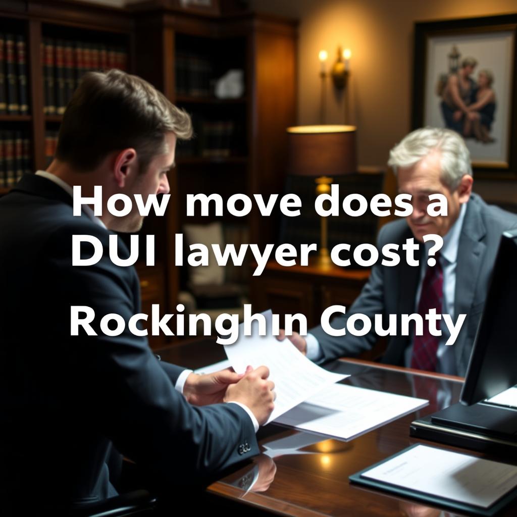 How much does a DUI lawyer cost in Rockingham County